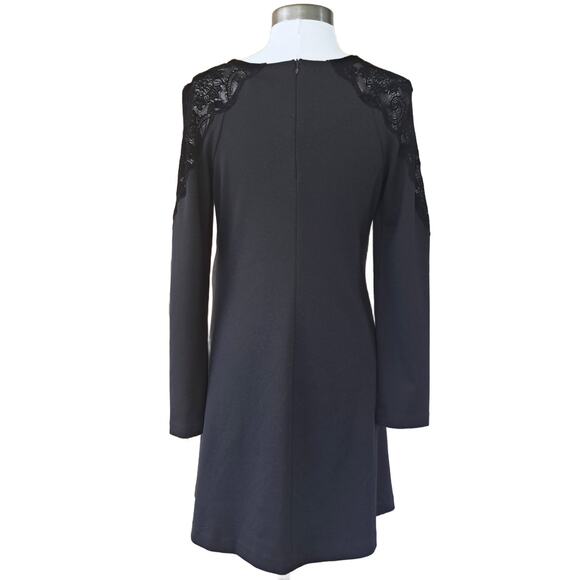 PIETRO BRUNELLI Black Maternity A-line Dress Small Lace Shoulder Office Party - Picture 5 of 12